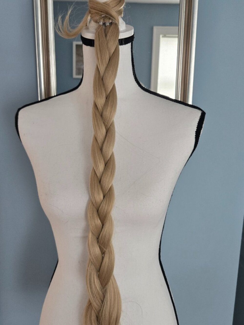 Thick Long Wrap On Ponytail brade Hair Extensions 32inches long blond gold.